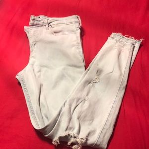 Light wash ripped jeans